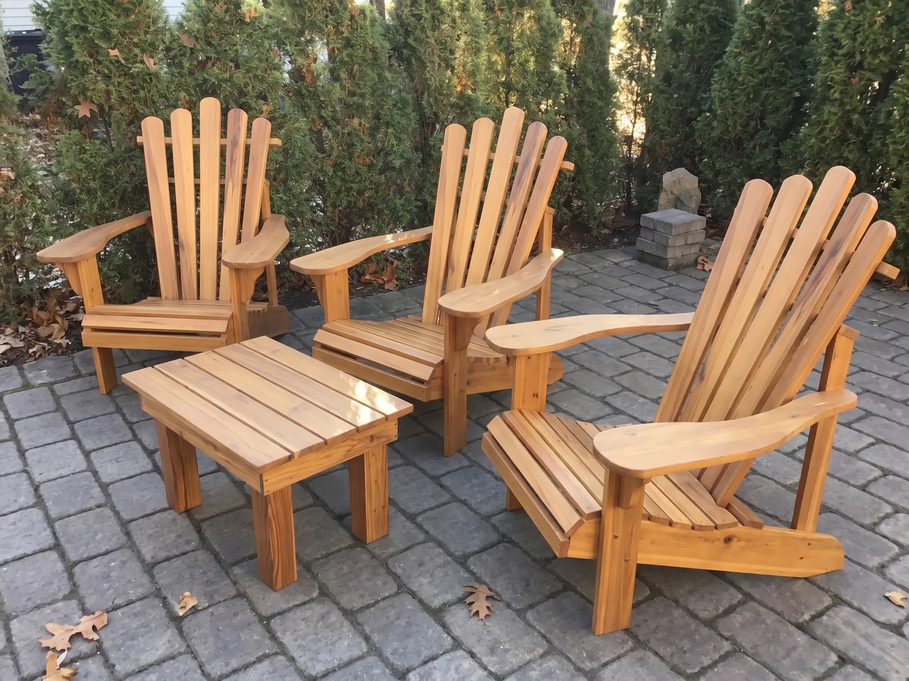 Sillería Adirondack para exterior